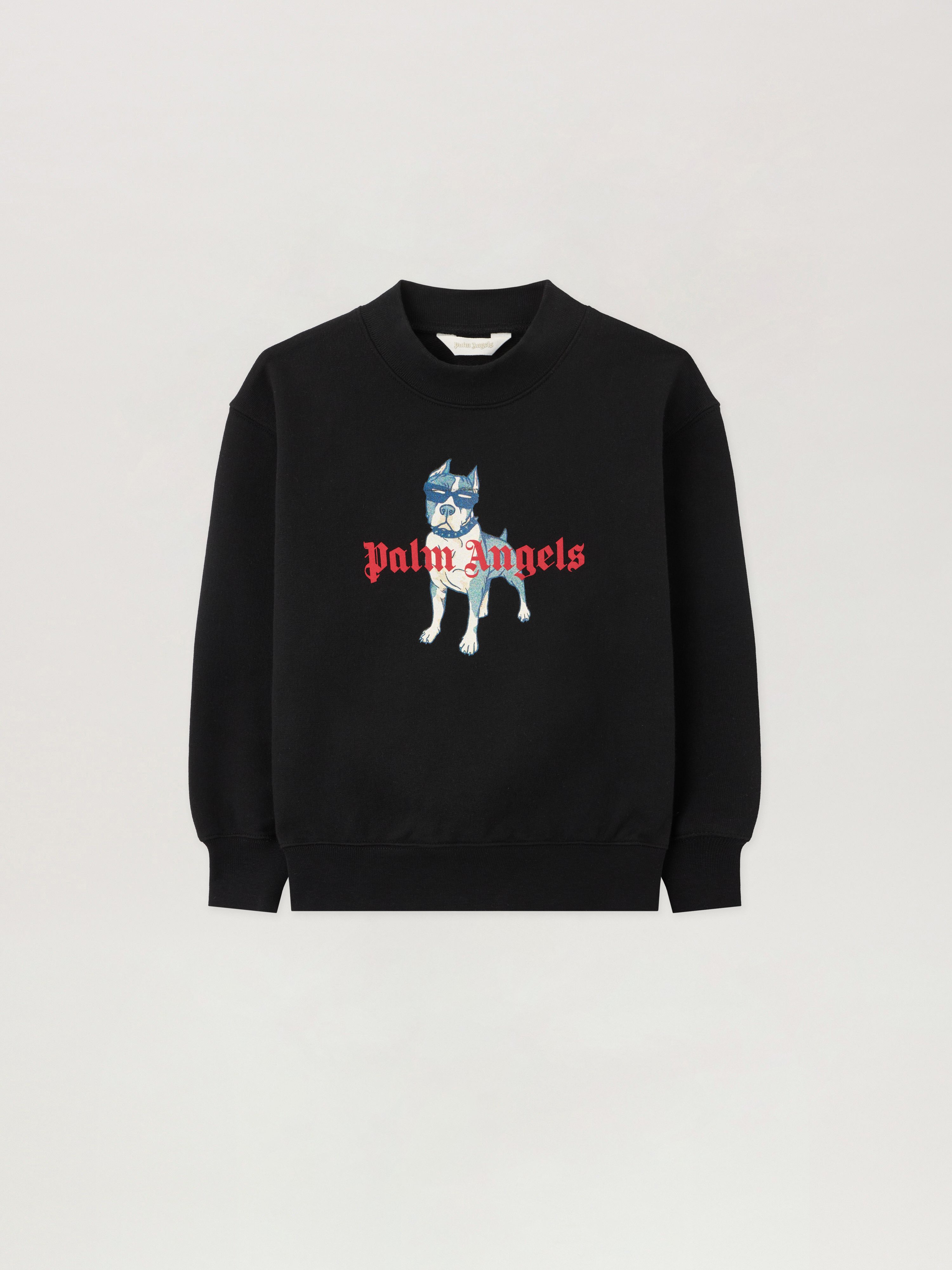 Palm Dog Crewneck Kids  Nero/black