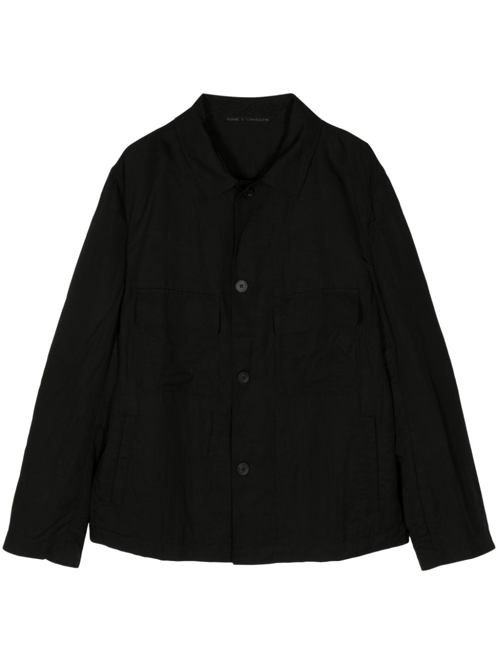 Button-up shirt jacket - Black