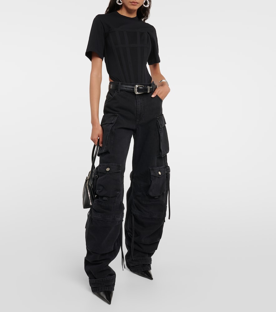 Corset cotton jersey T-shirt
