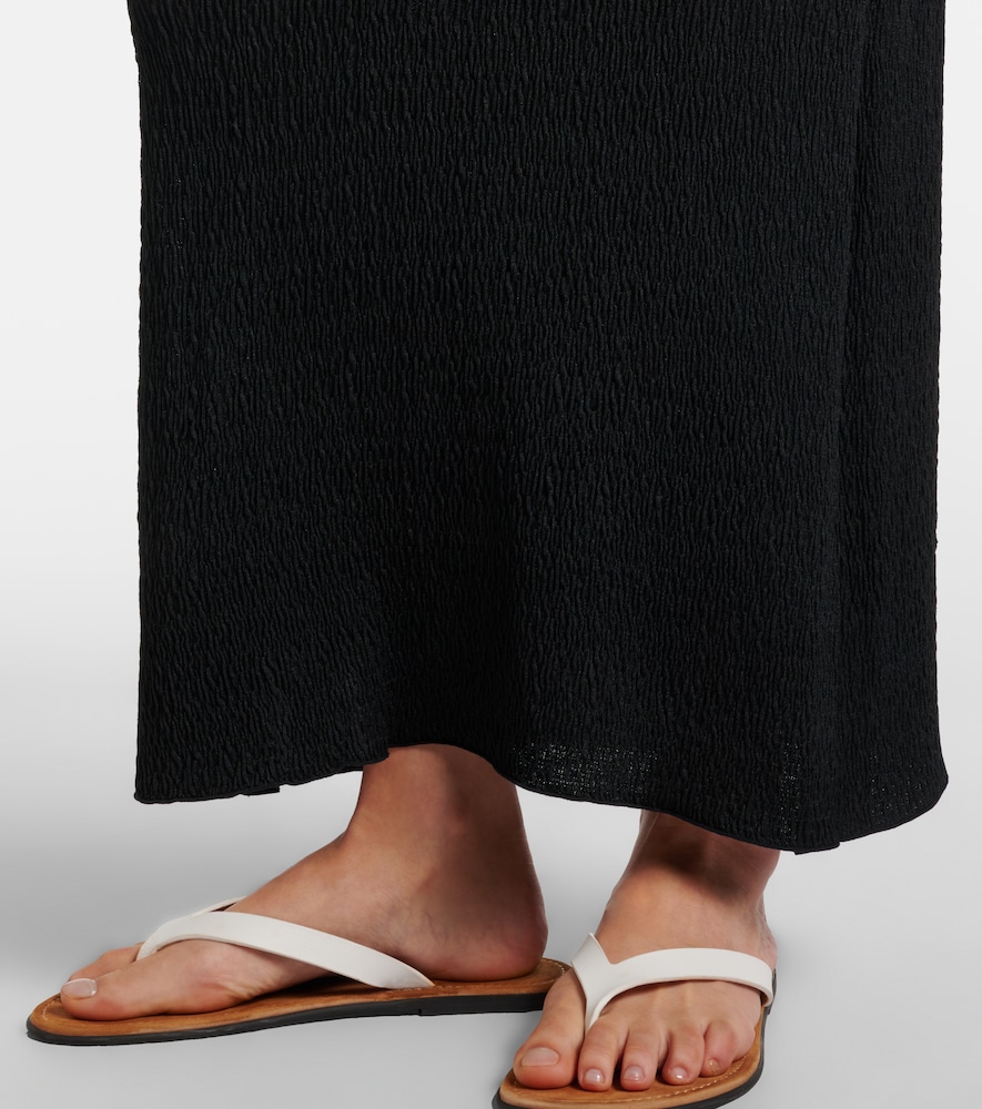 Oboe silk maxi skirt