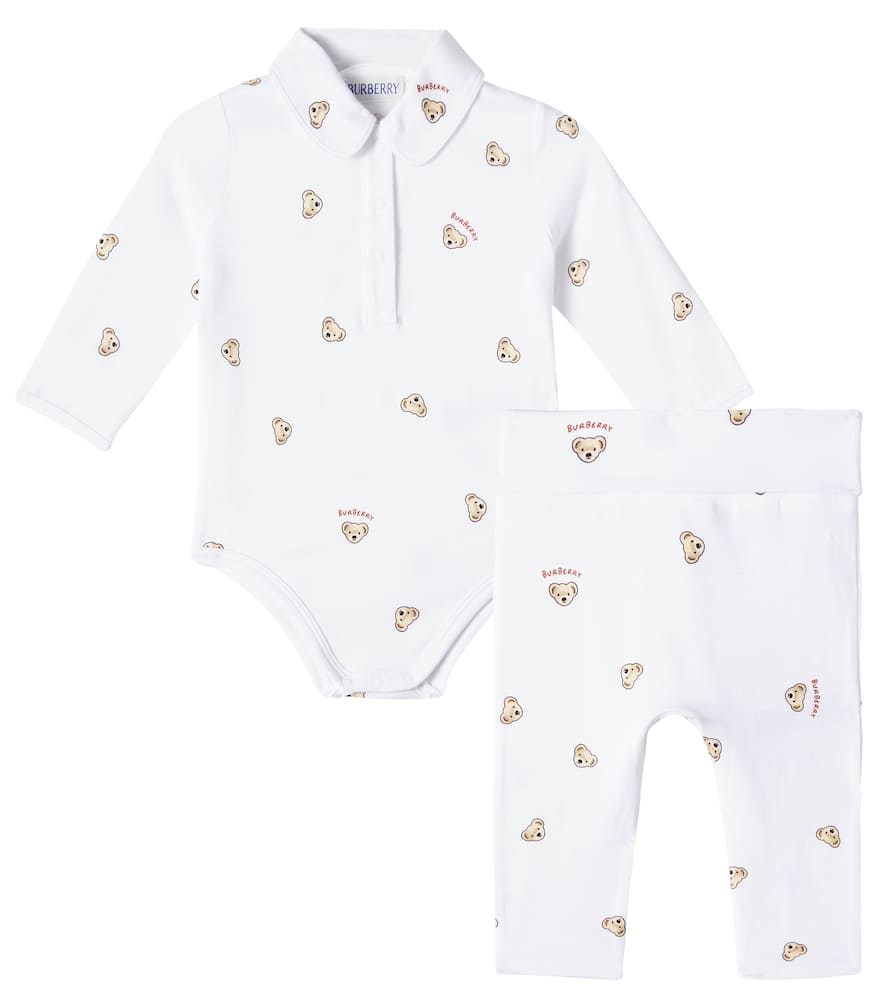 Baby logo bodysuit and leggings set