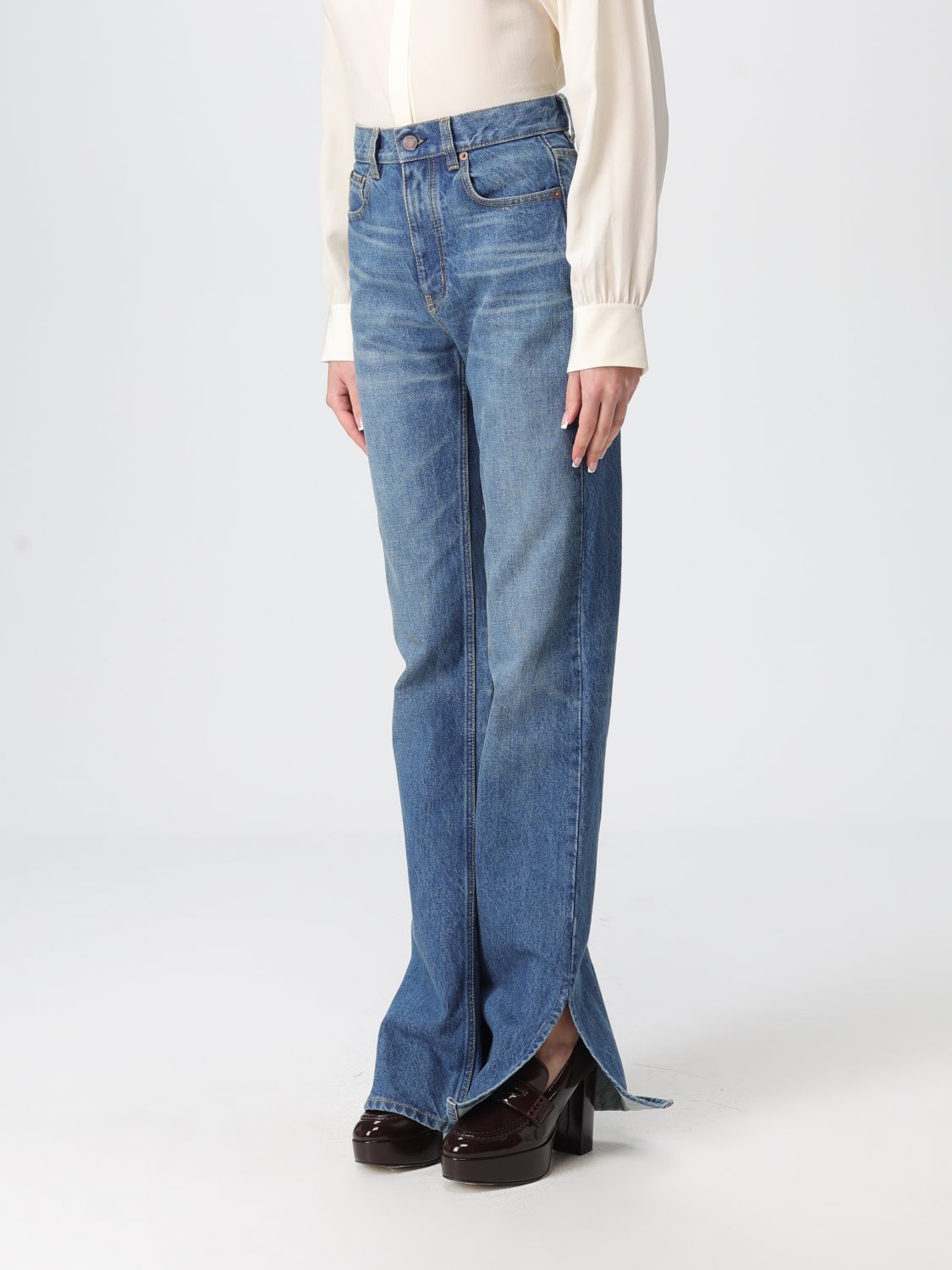 Jeans CHLOÉ Woman color Indigo