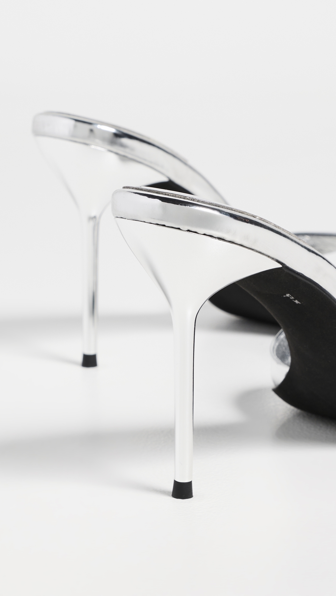 Ce-Soire Mules Silver Mirror