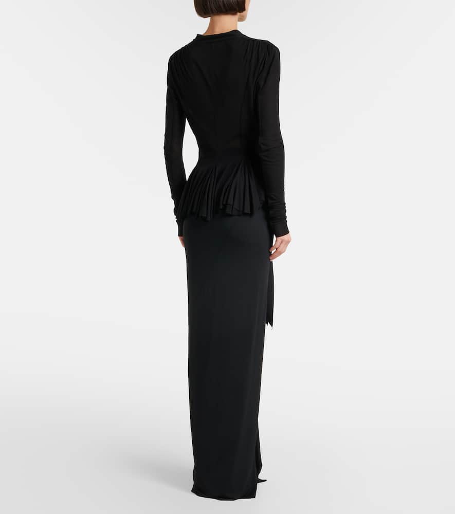 Lilies jersey maxi skirt