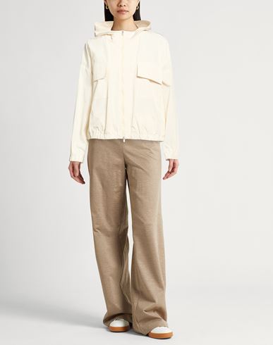 Easy Woman Jacket Beige Size 6 Cotton, Polyamide