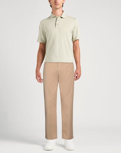 Wood Wood Man Pants Camel Size 34 Cotton, Elastane