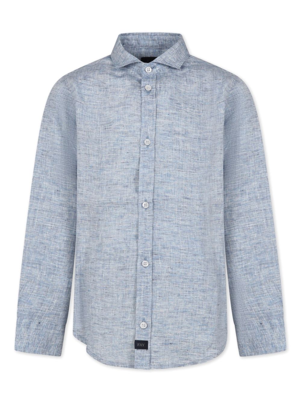 Long-sleeve linen shirt - Blue