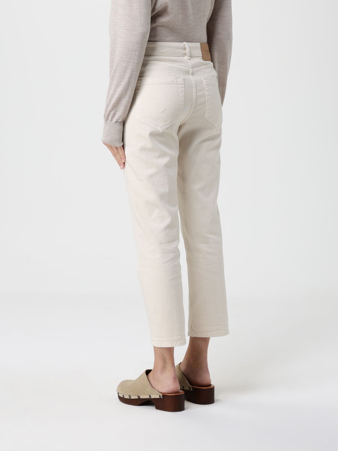 Jeans Woman color Beige