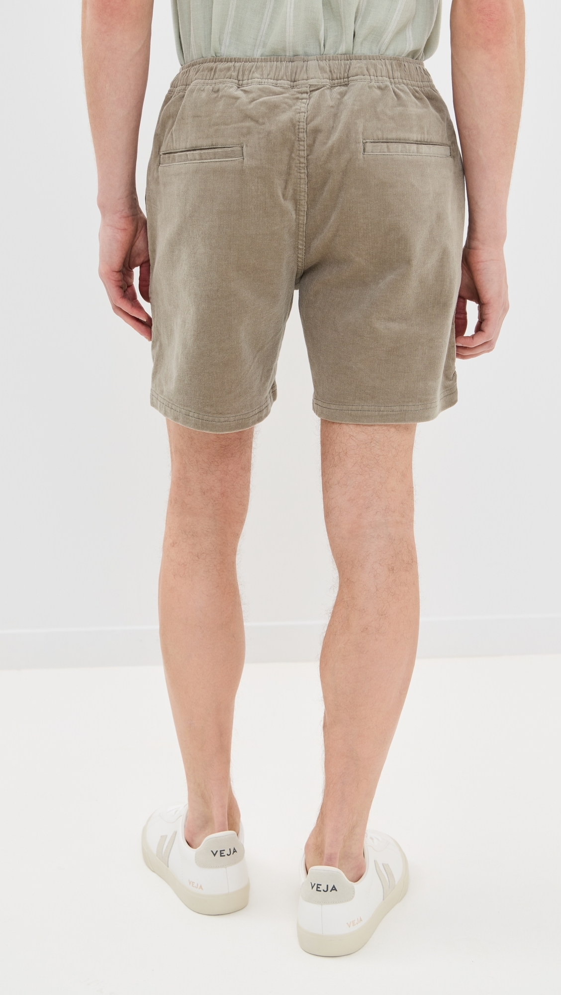 Corduroy Local Shorts Warm Grey