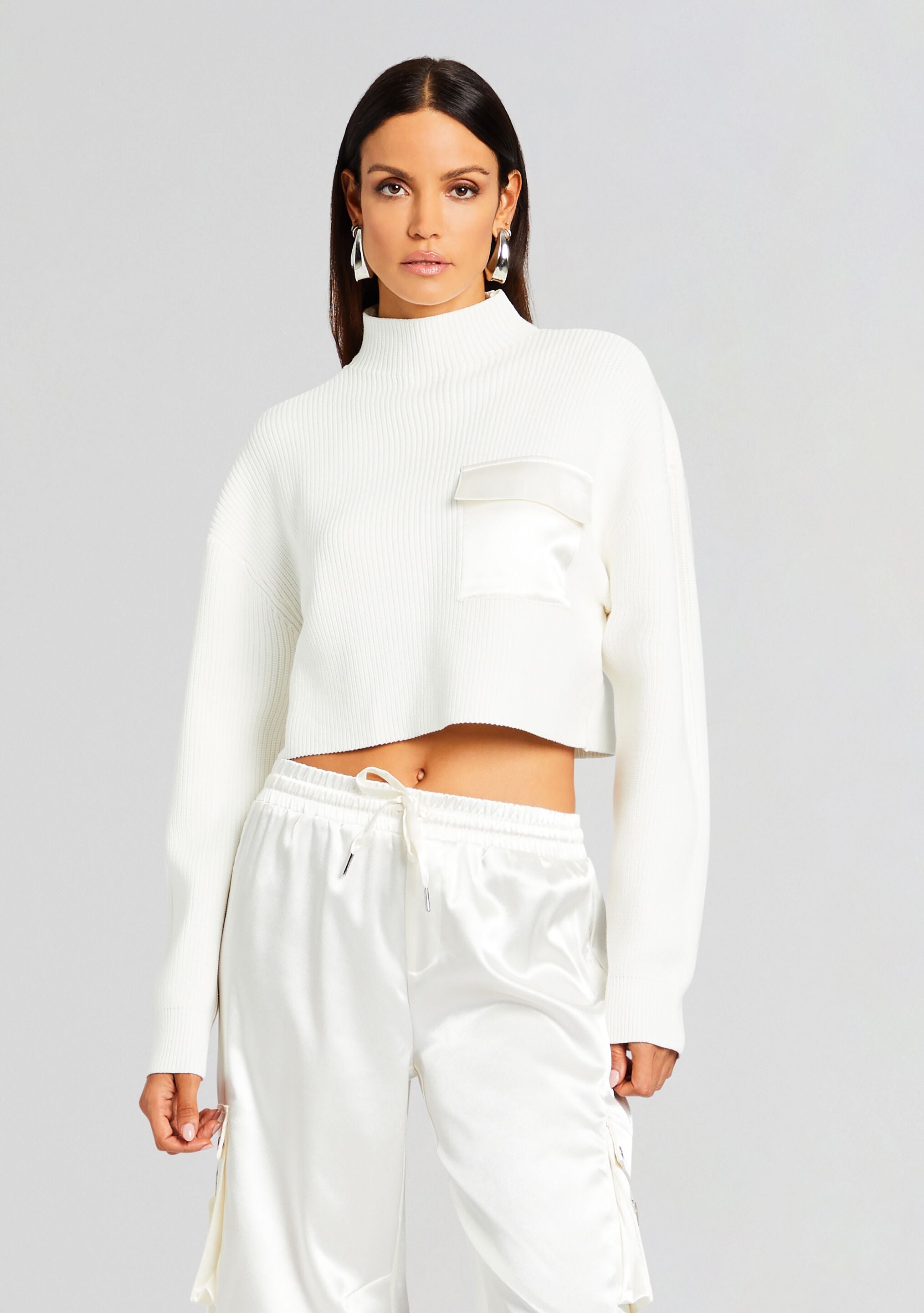 Donna Mid Cropped Sweater