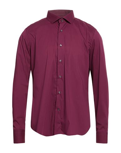 Man Shirt Plum Size 17 ½ Cotton, Polyamide, Elastane