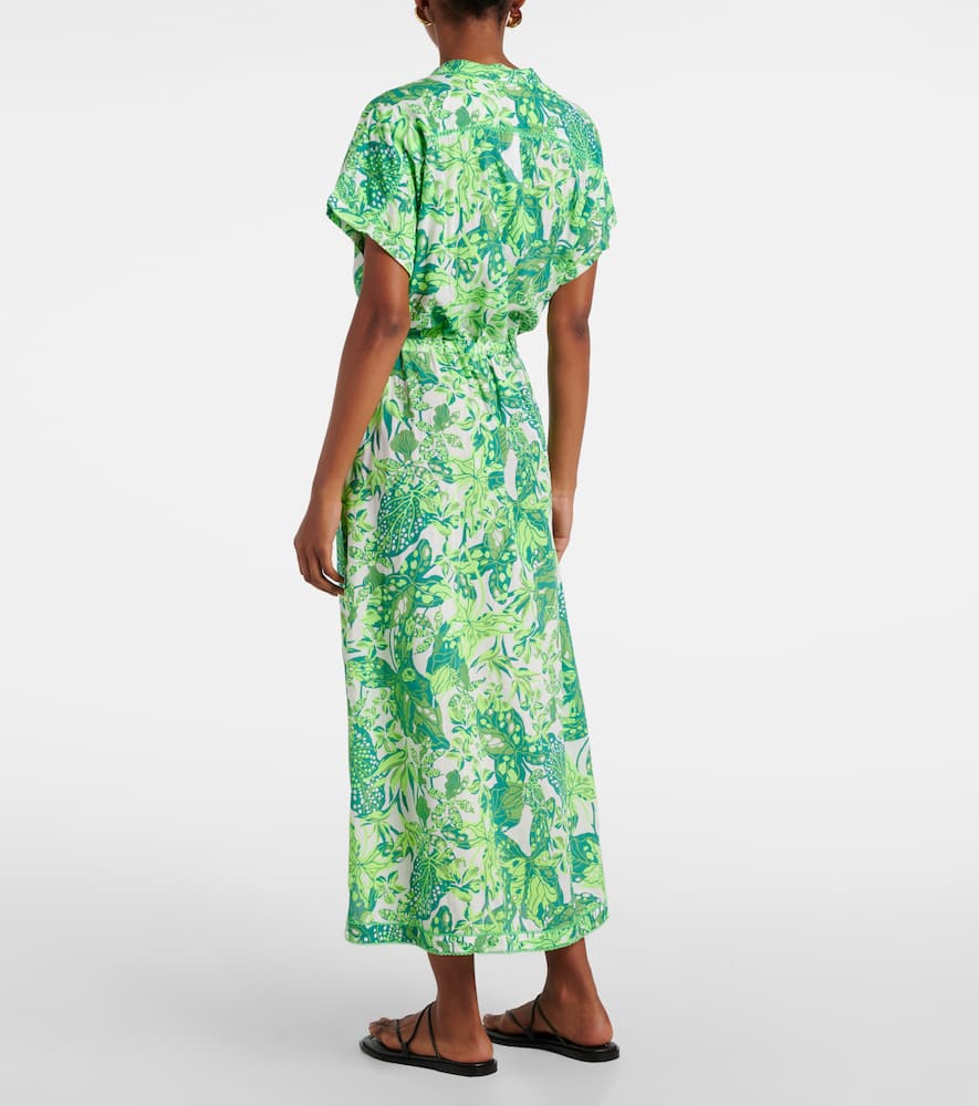 Clea printed halterneck maxi dress