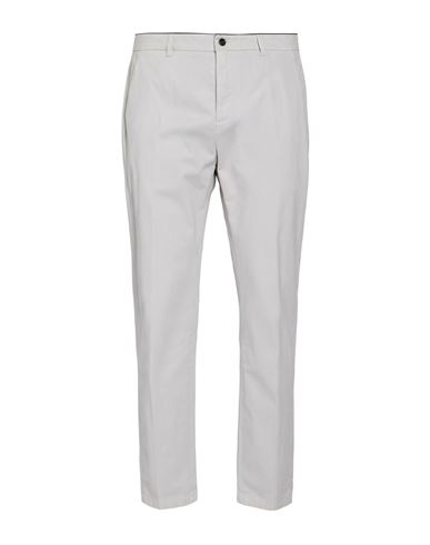 Man Pants Light grey Size 33 Cotton, Elastane