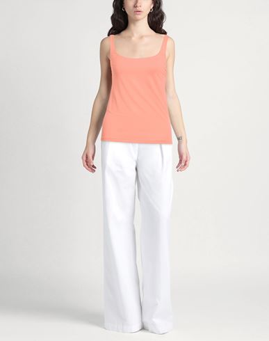 Woman Tank top Salmon pink Size L Polyamide, Elastane
