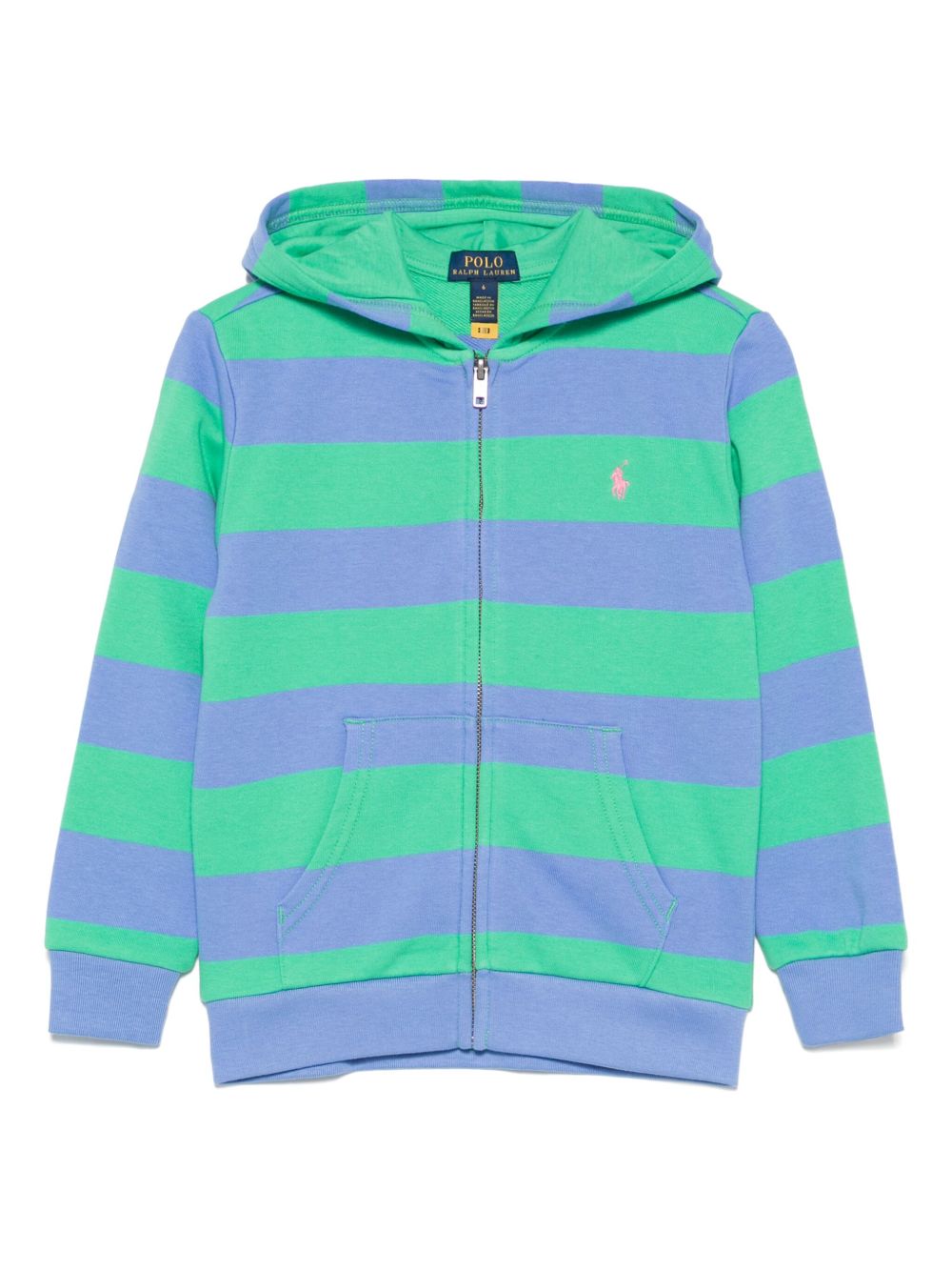 POLO RALPH LAUREN KIDS Polo Pony-embroidered hoodie - Blue