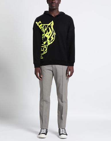 Man Sweatshirt Black Size XXL Cotton, Polyester