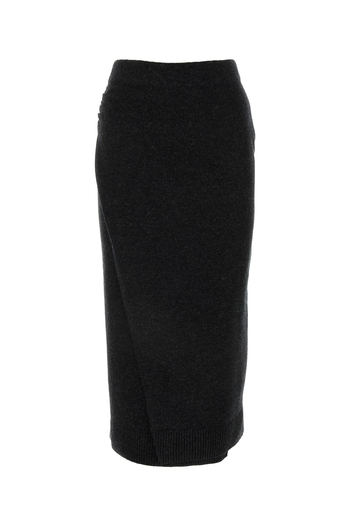 Virgin Wool Skirt — Gray
