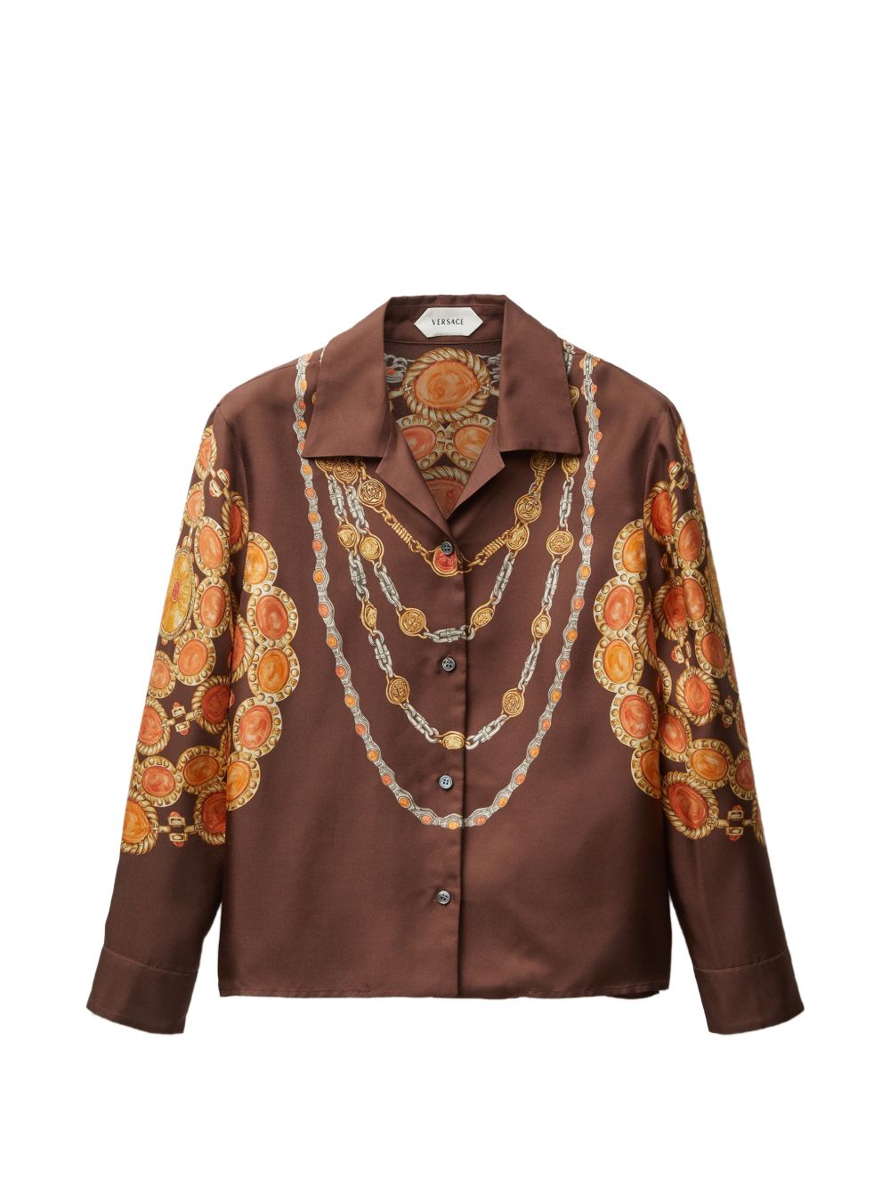 Printed silk shirt