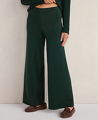 Ann Taylor Haven Well Within Organic Cotton Relaxed Wide Leg Pants