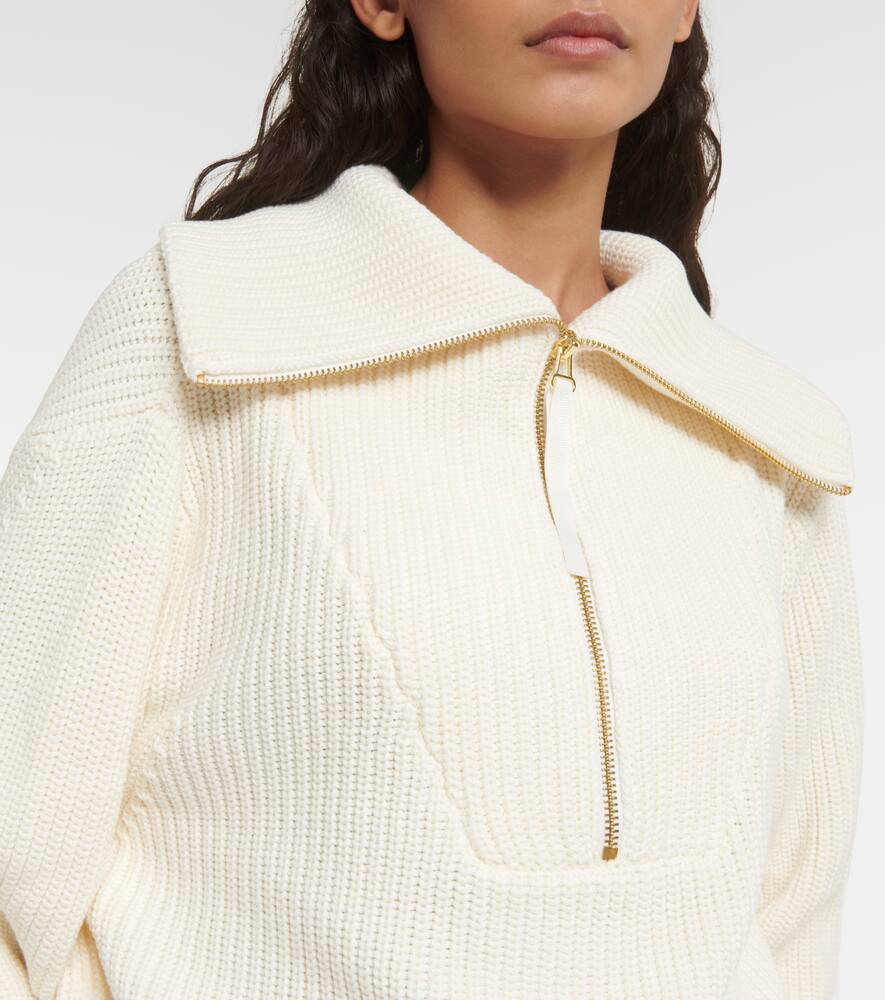 Varley Mentone cotton half-zip sweater