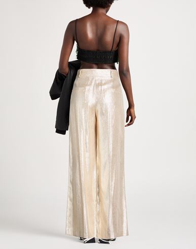 Woman Pants Platinum Size 6 Viscose, Polyester, Metallic Polyester
