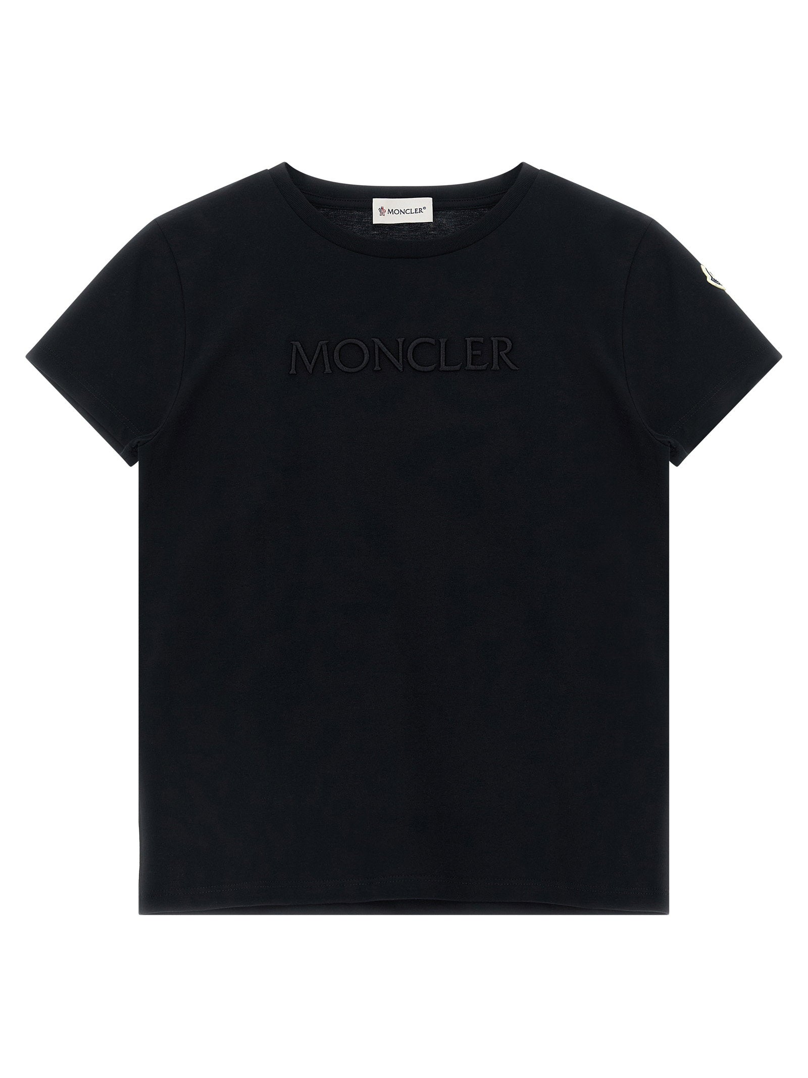 Logo-Embroidered Cotton Jersey T-shirt — Black