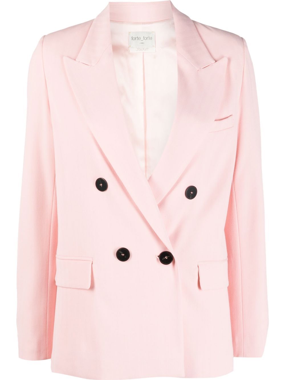 Double-breasted tailored blazer - Pink