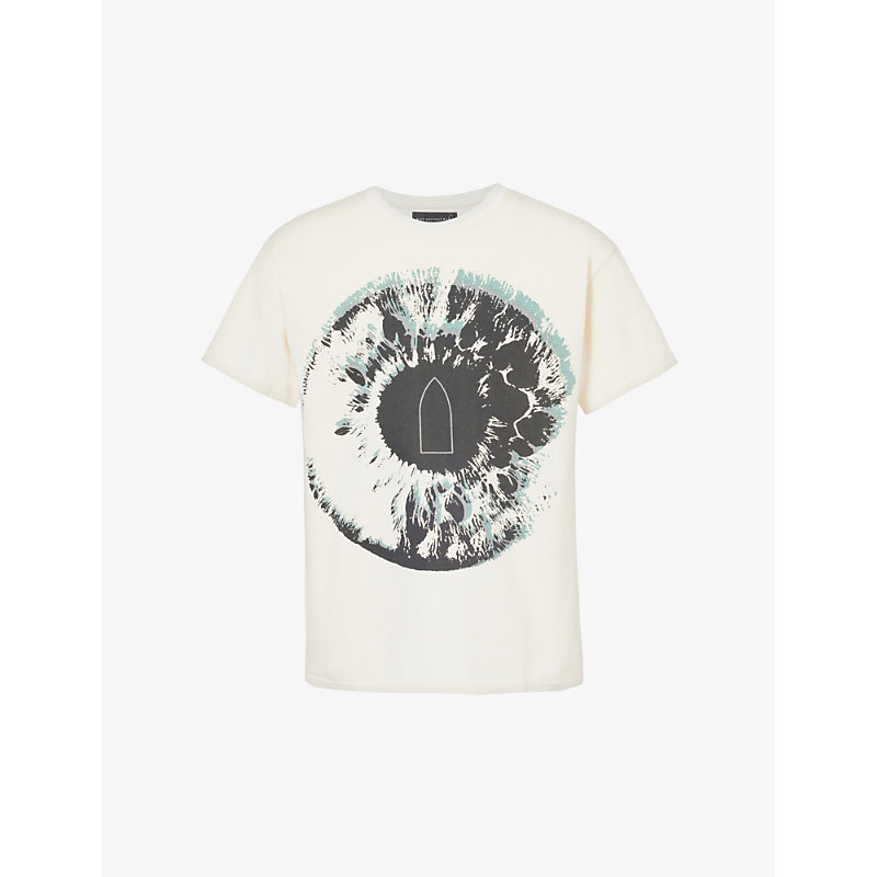 Mens Ivory Eye Graphic-print Cotton-jersey T-shirt