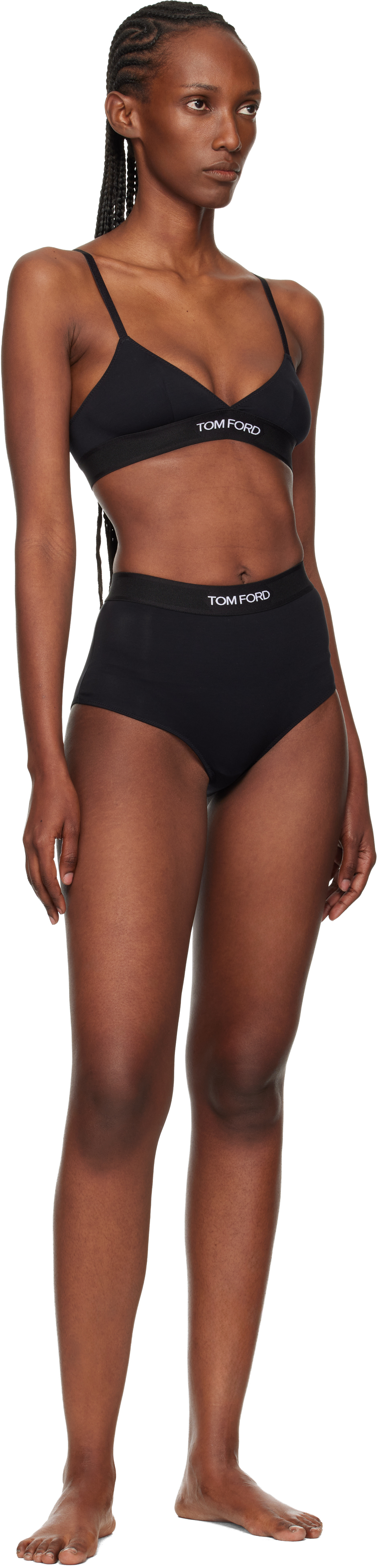 Black Modal Signature Bra
