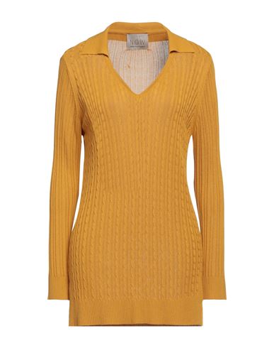 N. o.w. Andrea Rosati Cashmere Woman Sweater Marigold Size L Viscose