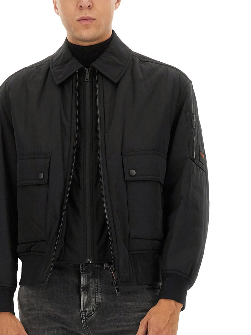 Bomber Jacket With Removable Lining