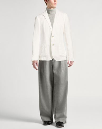 Man Blazer White Size S Linen