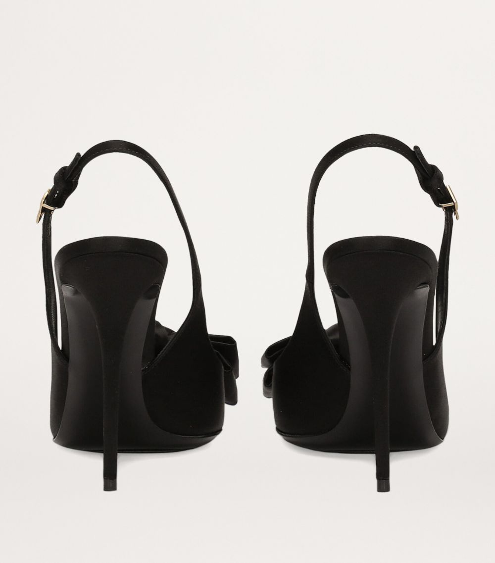 Satin Mun Slingback Pumps 105