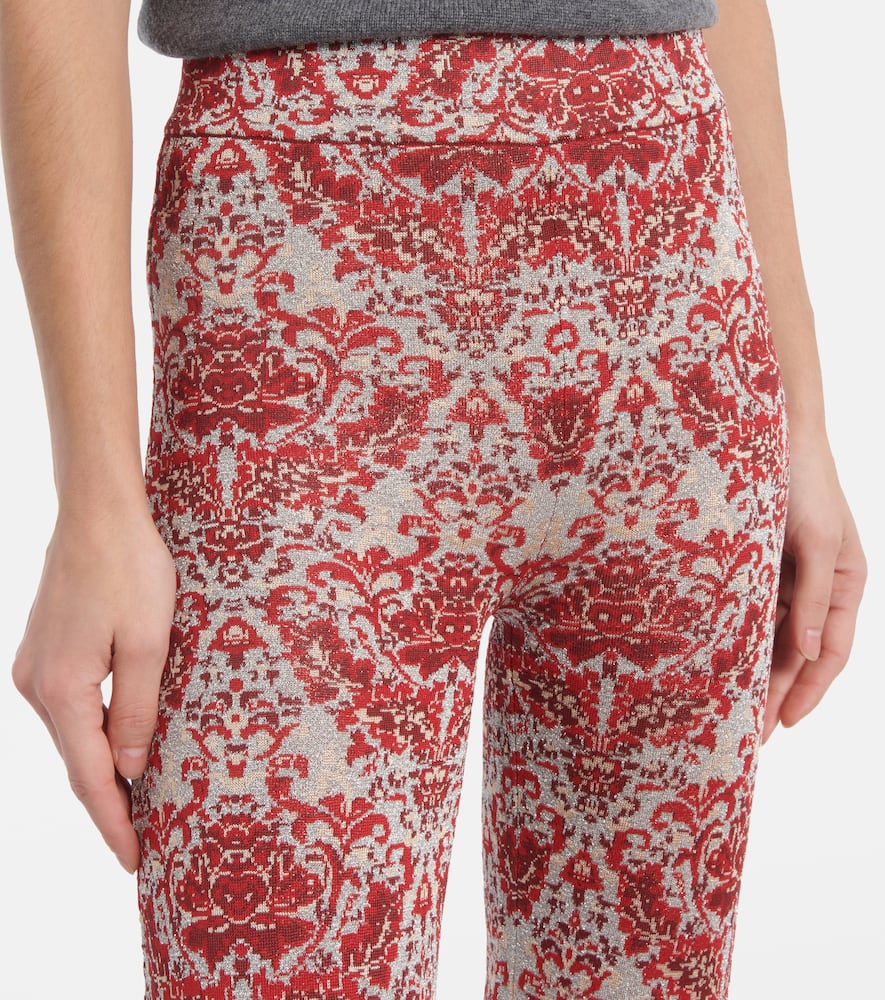 Paisley straight pants