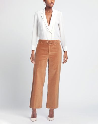 Woman Pants Camel Size 2 Cotton