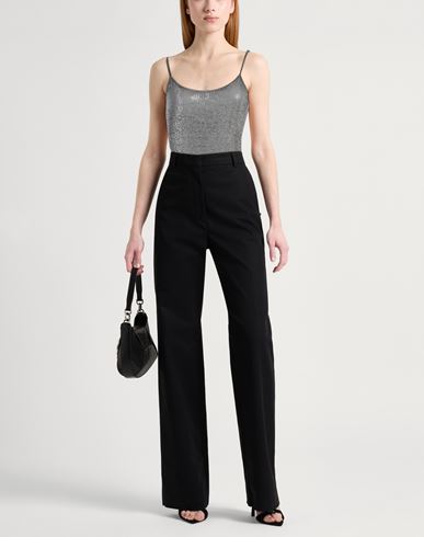Avant Toi Woman Top Grey Size XL Modal, Silk, Lycra