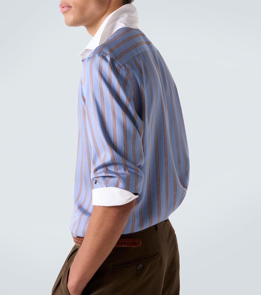 Striped silk shirt