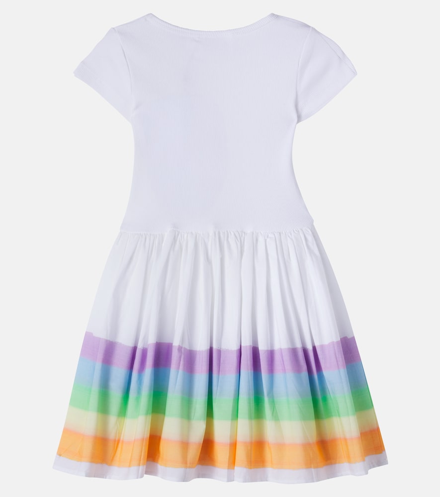 Cissa striped cotton-blend dress