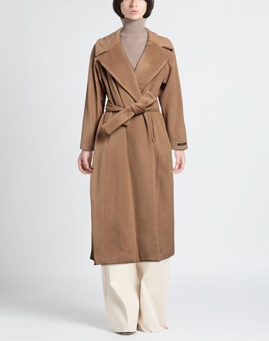Paltò Woman Coat Camel Size 6 Virgin Wool, Polyamide, Cashmere