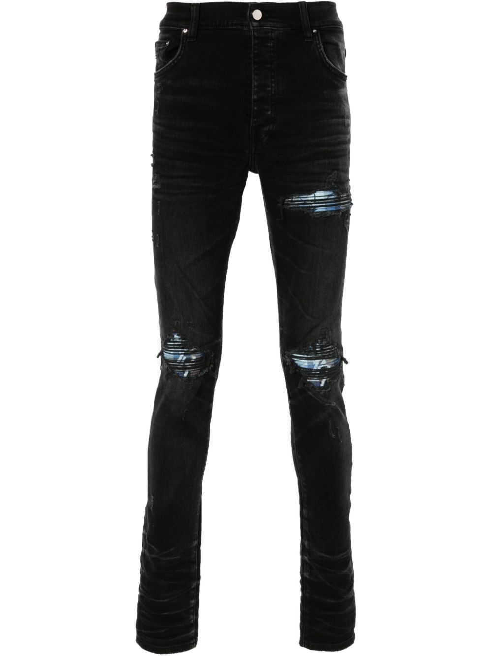Plaid MX1 mid-rise skinny jeans - Black