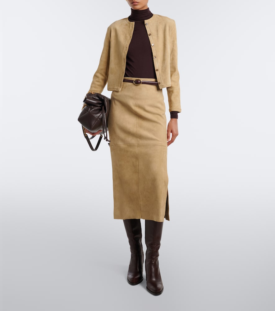 Astrid suede cardigan