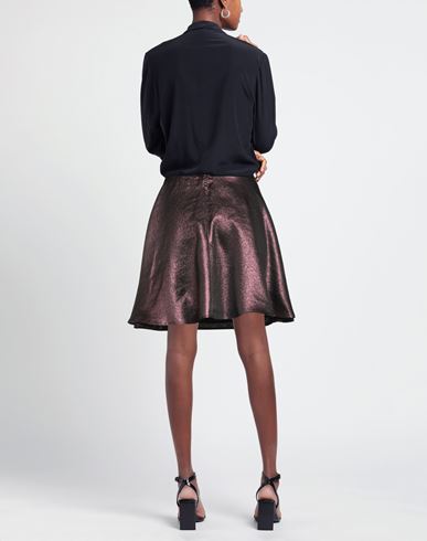 Woman Mini skirt Plum Size 0 Polyester, Acetate, Viscose, Textile fibers