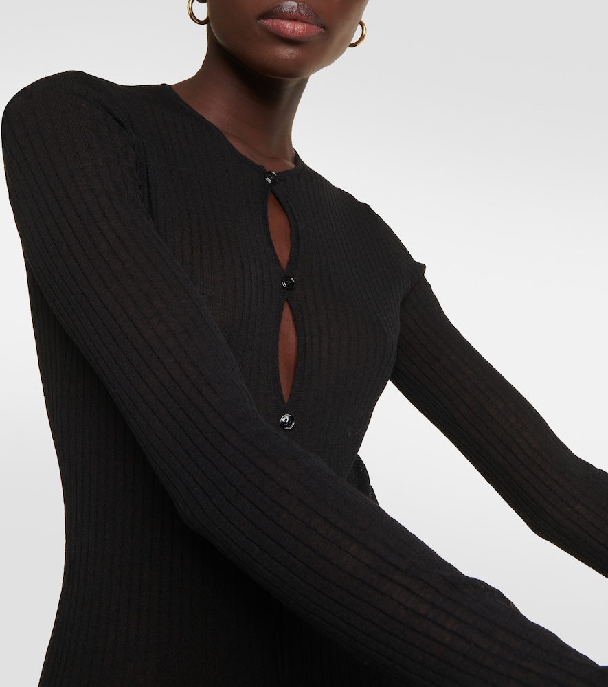 Rib-knit bodysuit