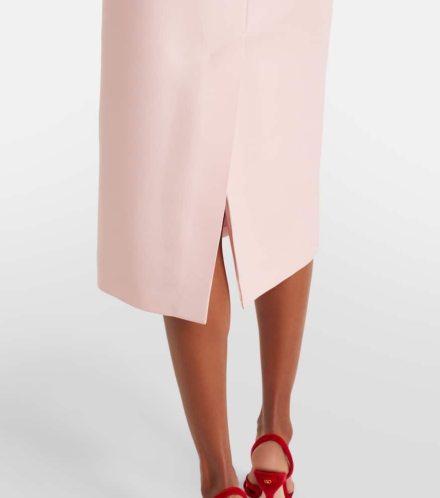 Crepe Couture bow-detail midi dress