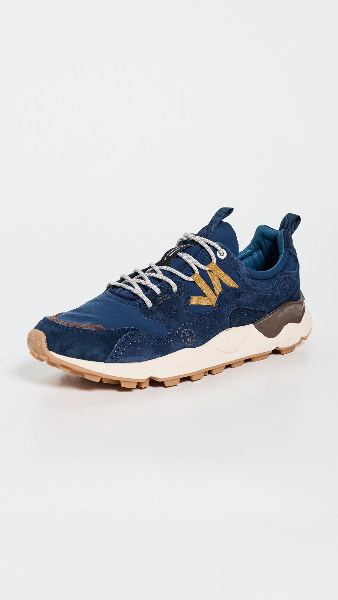Flower Mountain Universal Works x Flower Mountain Yamano 3 Sneakers Navy Brown