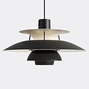 'ph 5' Pendant Light, Monochrome Black, Us Plug