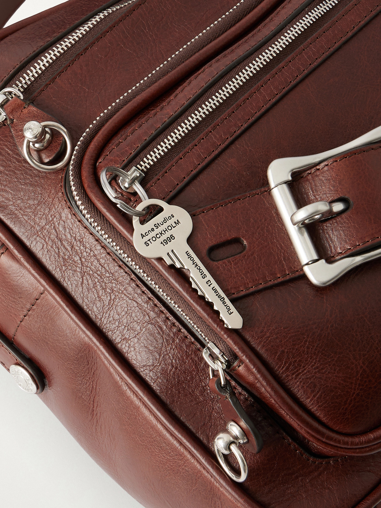 Camero Camera Leather Shoulder Bag - Brown