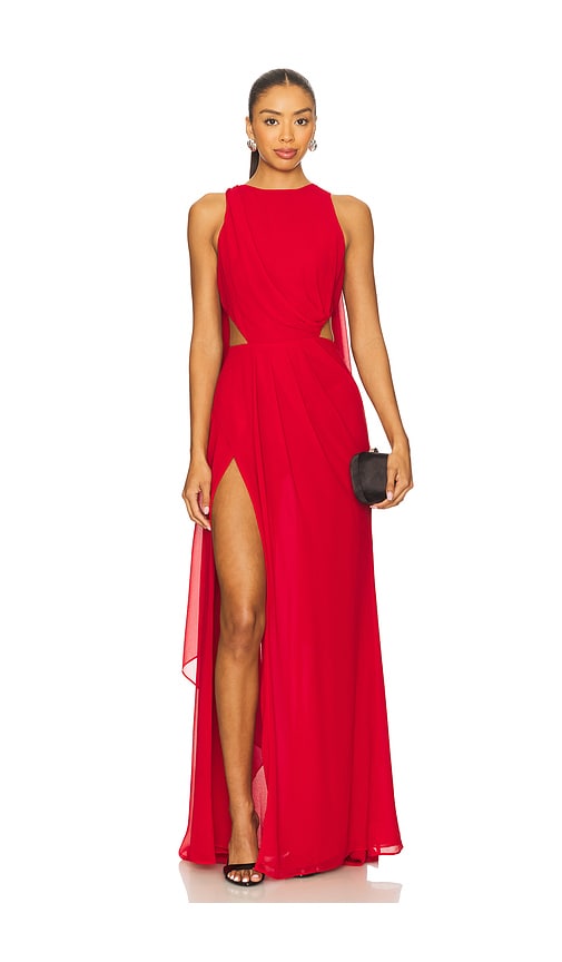 Michael Costello x REVOLVE Breslin Gown in Red.  XS. Also in L, M, S