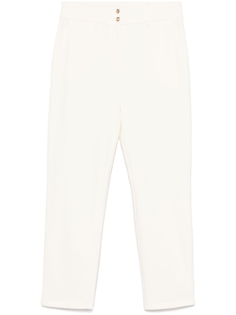 Logo-plaque trousers - Neutrals