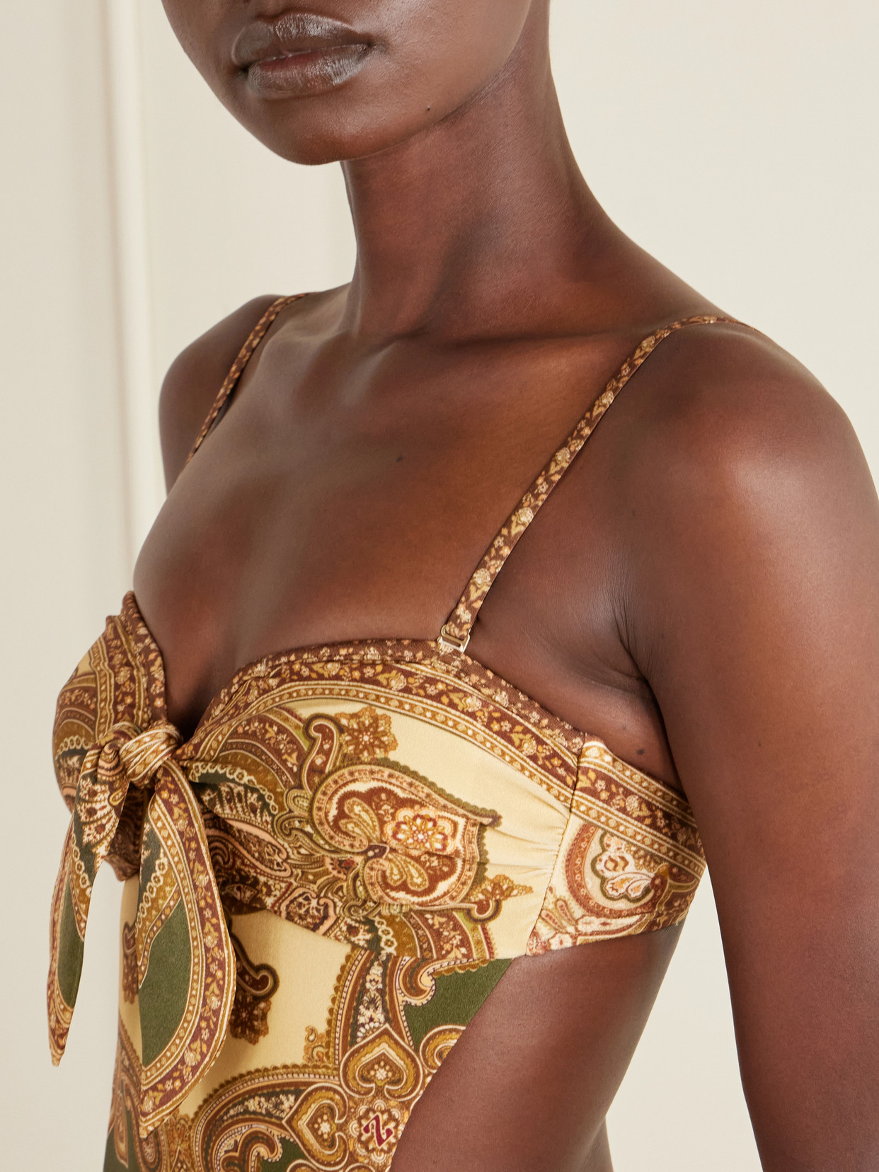 Mahon Printed Swimsuit - Beige